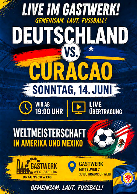 WM-Liveübertragung: Deutschland-Curacao